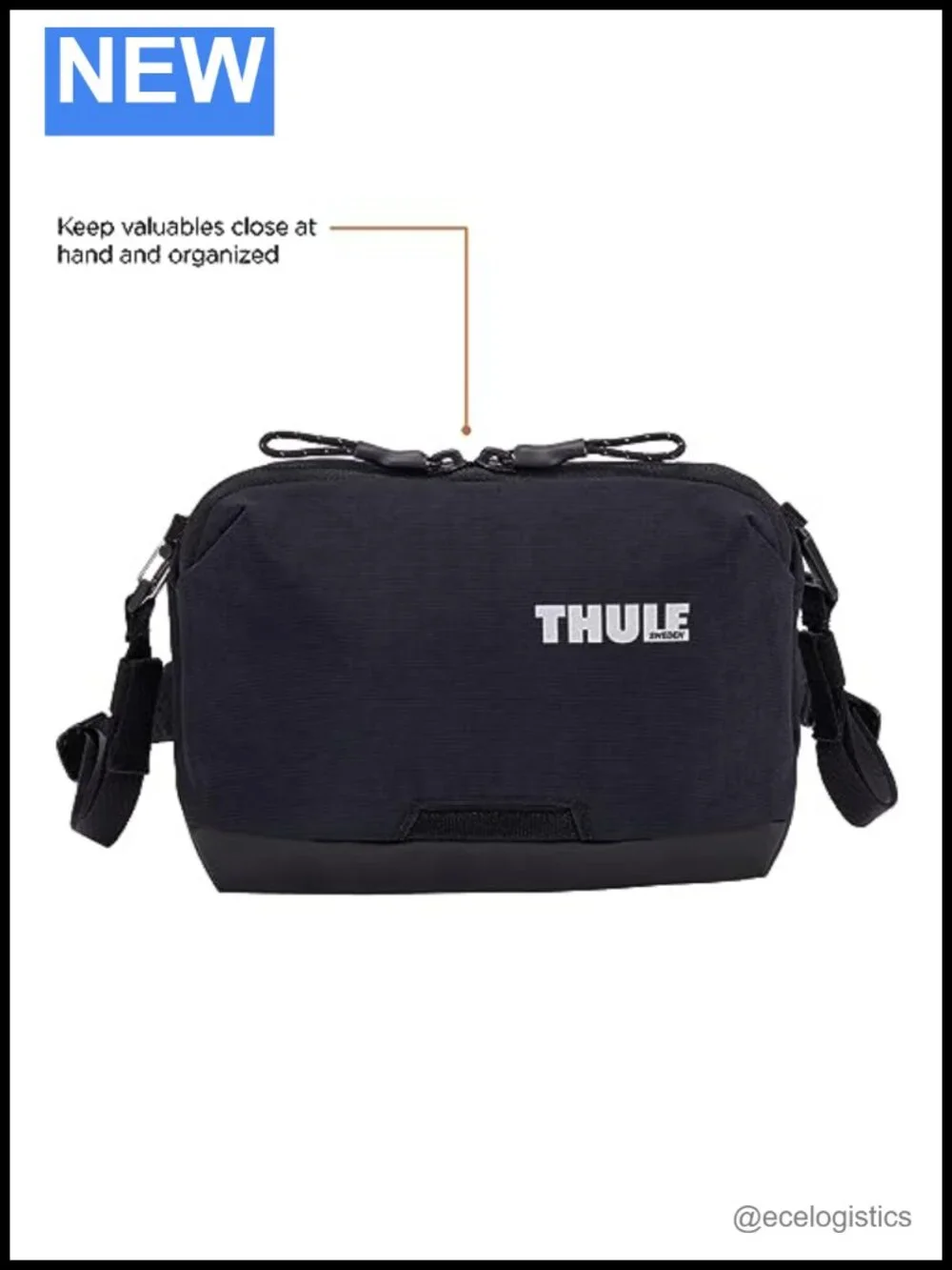 Water-Resistant Nylon Crossbody Sling Bag with YKK Zippers